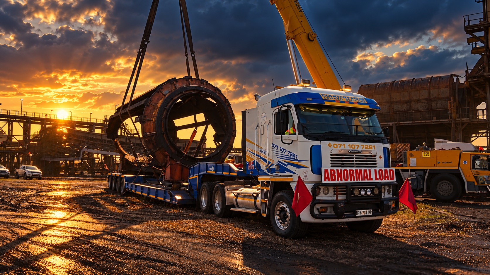 Industrial machinery transport